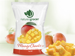 Mango Chunks IQF Natures Grocer 1kg
